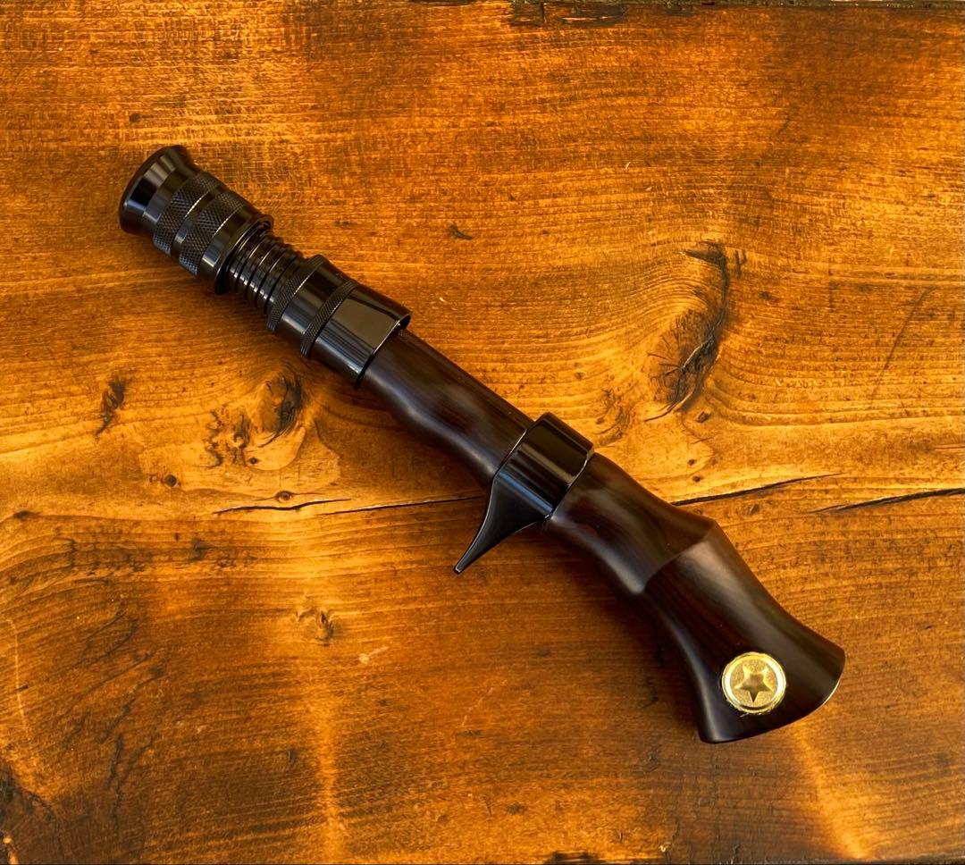 ウッドグリップ ウッドリールシート ブラック ロッドビルディング ガン