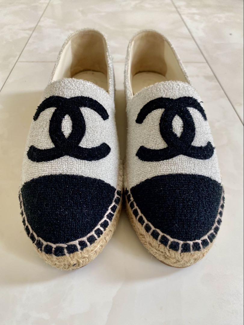 あーシャネル ツイード エスパドリーユ スニーカー CHANEL