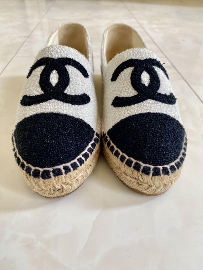 あーシャネル ツイード エスパドリーユ スニーカー CHANEL
