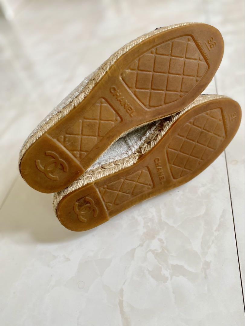 あーシャネル ツイード エスパドリーユ スニーカー CHANEL