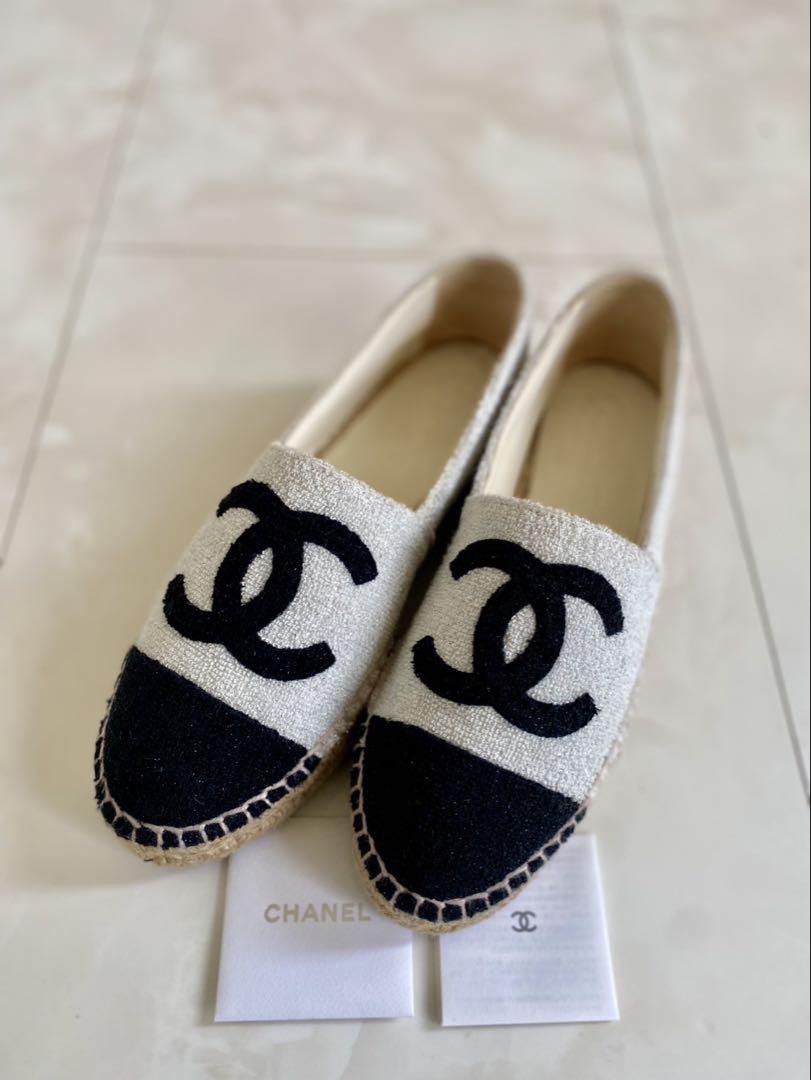 あーシャネル ツイード エスパドリーユ スニーカー CHANEL