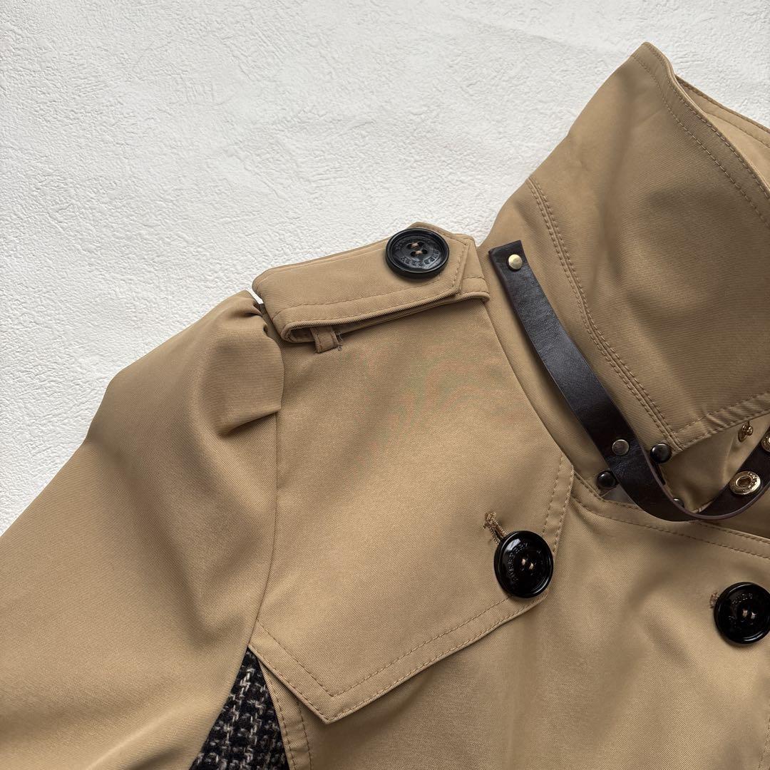 BURBERRY バーバリーシェルジャケット　ショートコート　ミリタリートレンチ