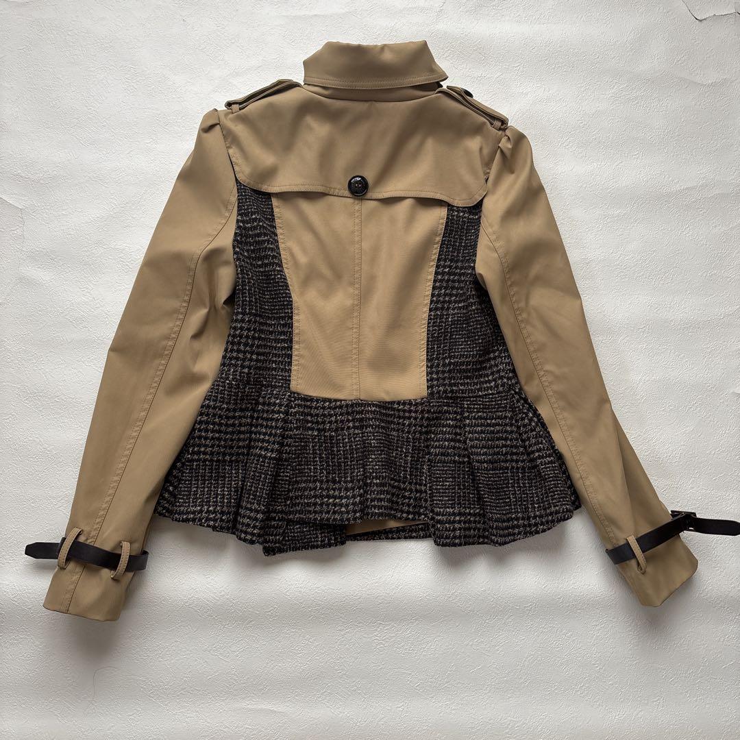 BURBERRY バーバリーシェルジャケット　ショートコート　ミリタリートレンチ