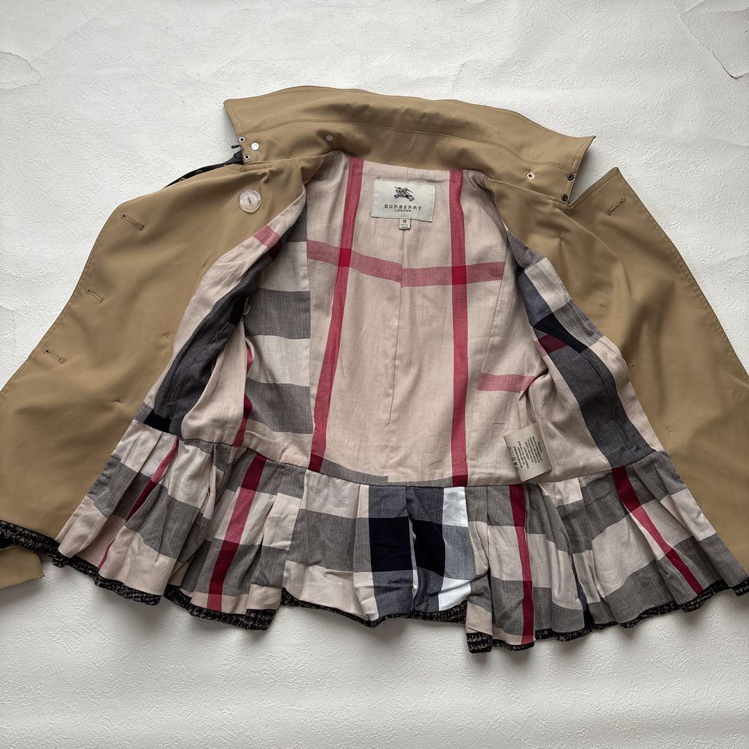BURBERRY バーバリーシェルジャケット　ショートコート　ミリタリートレンチ
