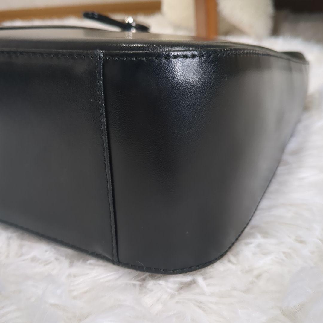 貴重☆COURREGES 黒 ショルダーバッグ ワンショルダー 革