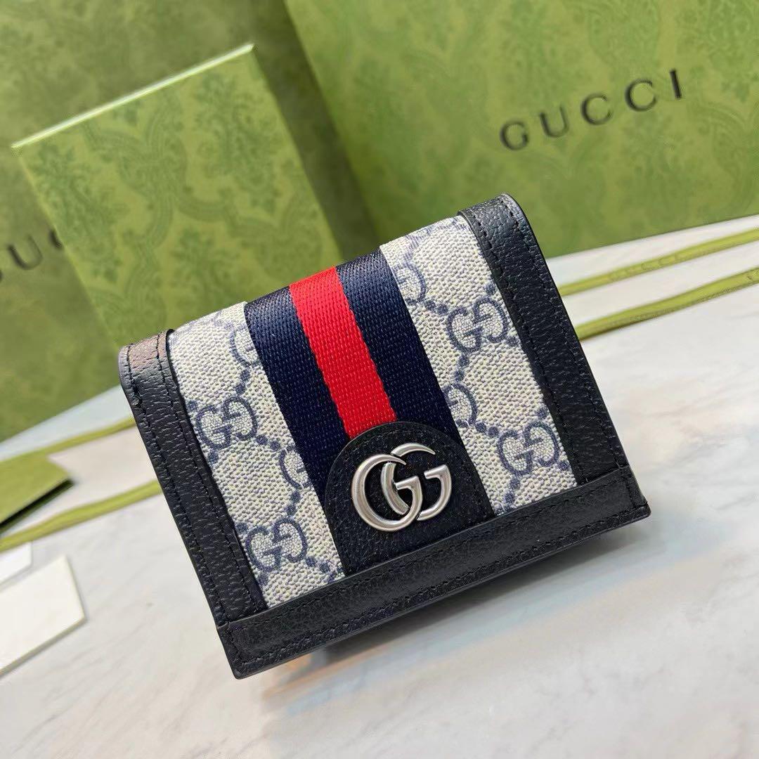 箱付き GUCCI グッチ GGマーモント 二つ折り財布 カードケース