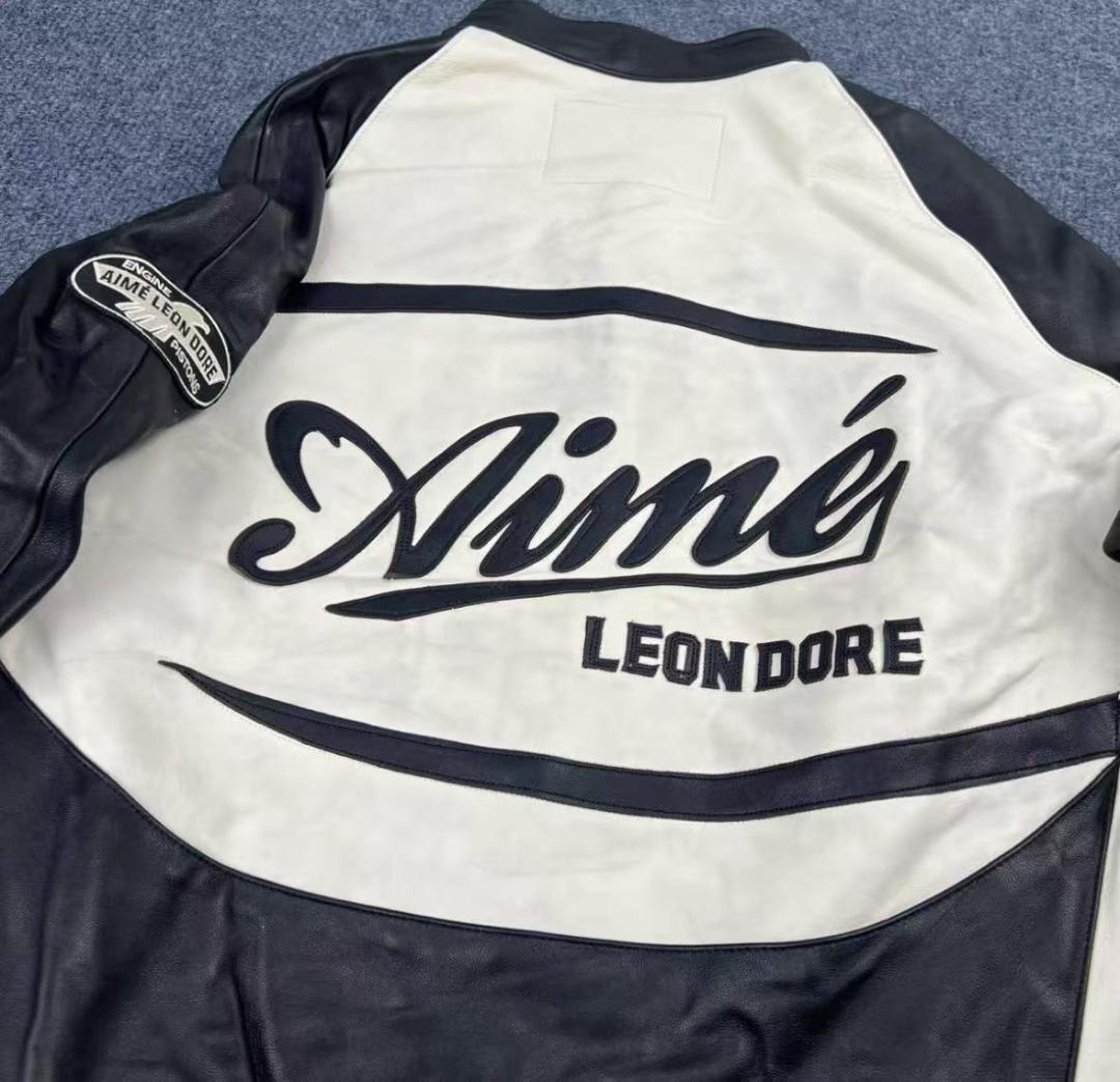 Aime Leon Dore Leather Café Racer Jacket Aime Leon Dore Leather Café Racer Jacket