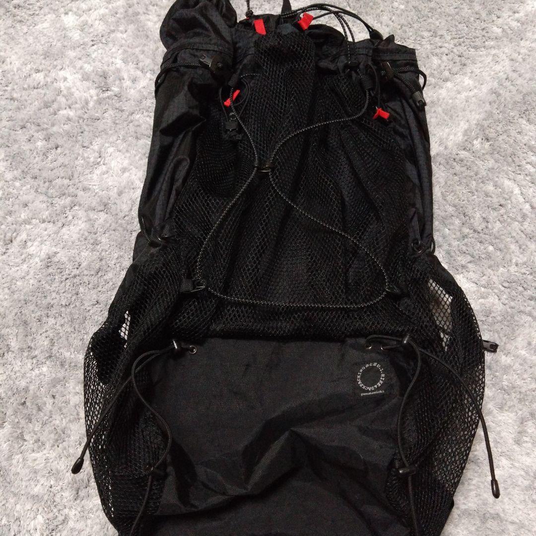 山と道　メッシュバックパック ブラック