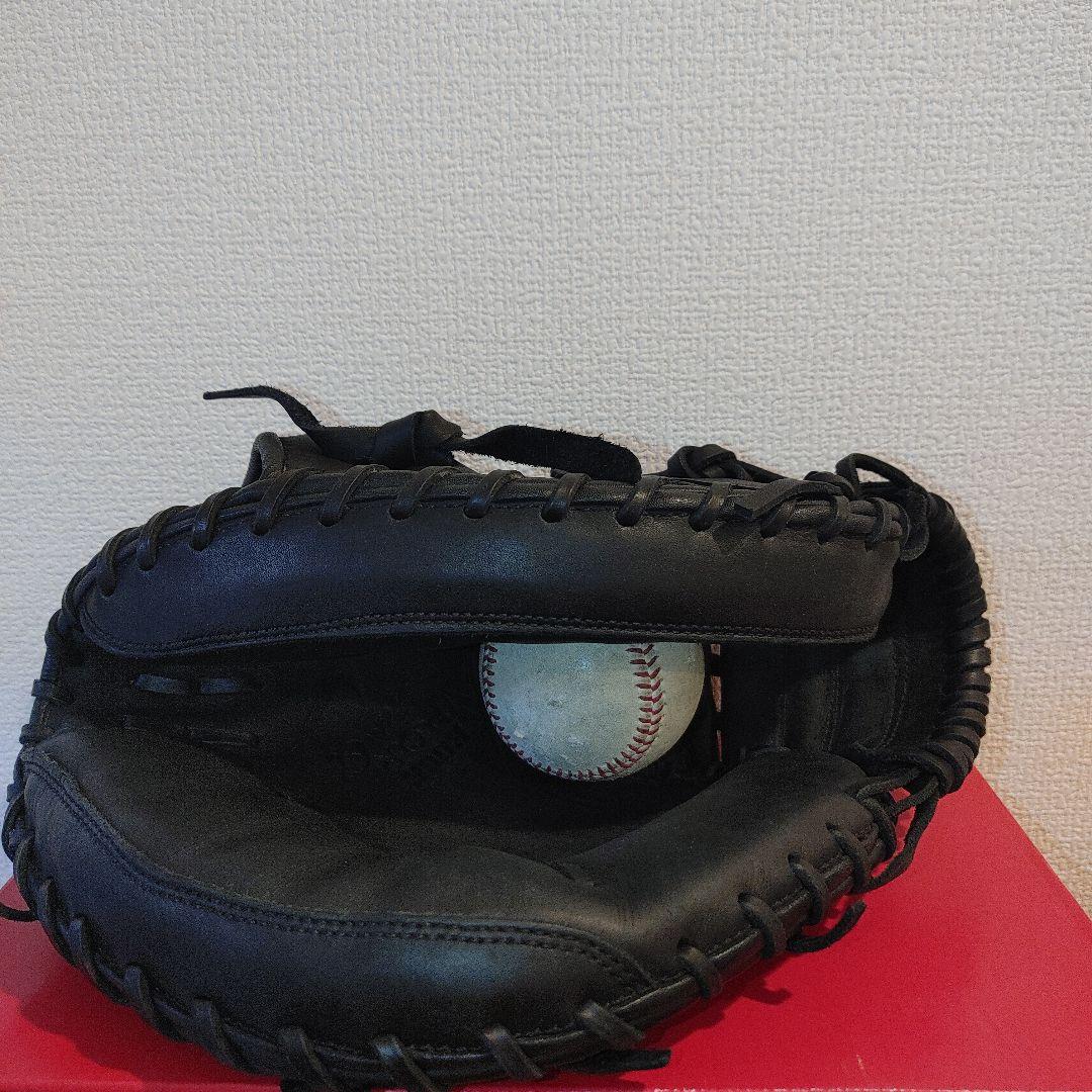 ナイキ　軟式　キャッチャーミット ブラック　希少　美品