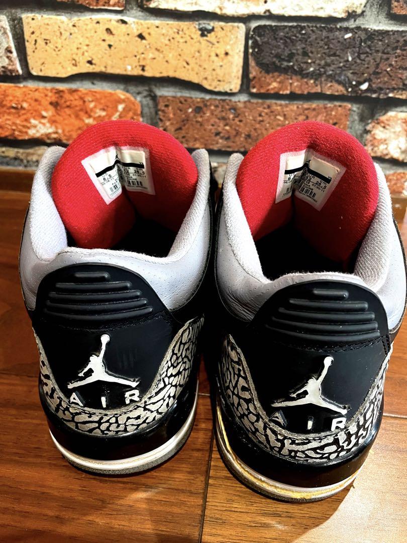NIKE Airjordan3 ブラックセメント 26.5 aj3