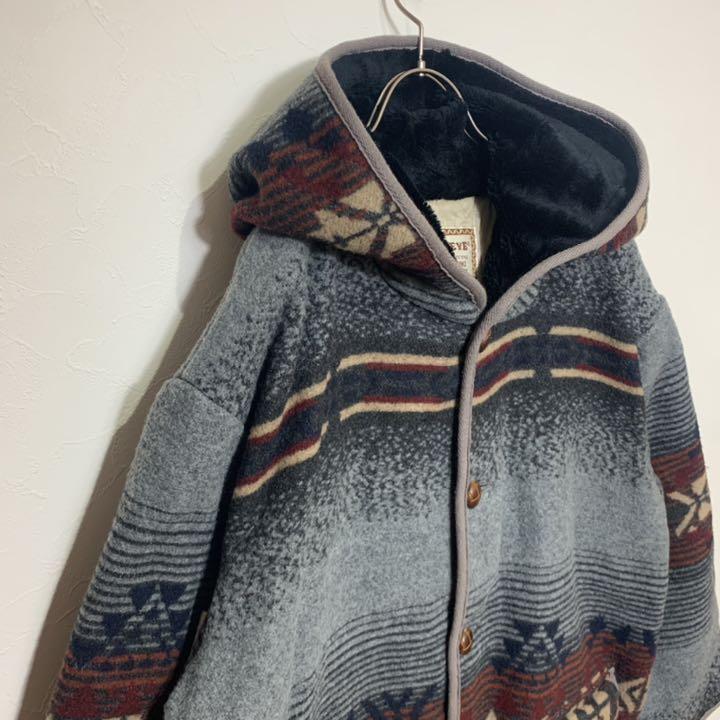限定30%OFF 超希少‼︎ 90s ジャケット ウールコート NPqG0-m16699331551 ネイティブ柄 ブルゾン 豊富な国産