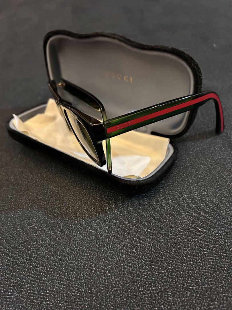 グランド牧場 セレクトセール GUCCI サングラス ブラック ストライプデザイン 小物