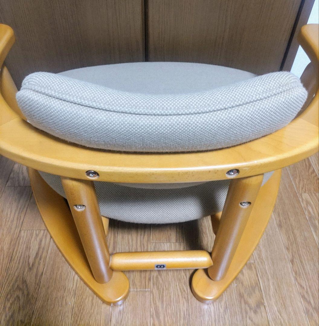 【美品】無限工房　福竹産業　かに座椅子　ローチェア