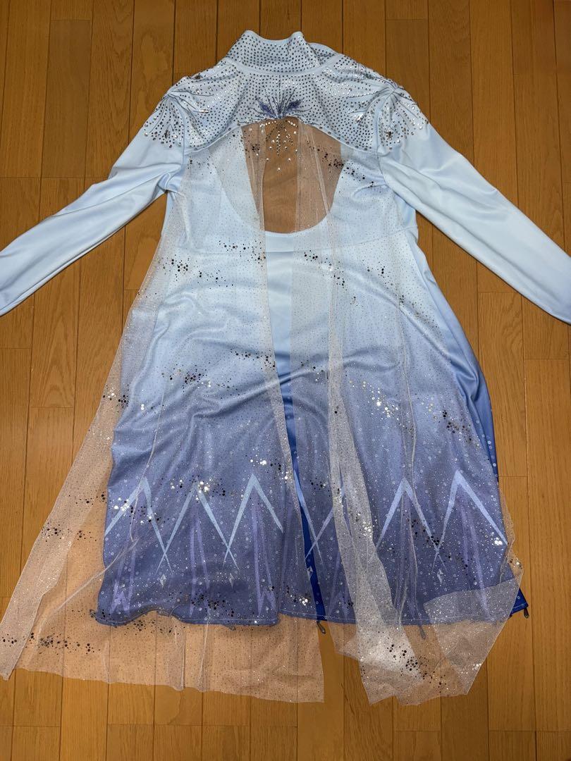 最終お値下げ‼️アナと雪の女王2 エルサ 冒険 風 衣装 ブーツ　dハロ　コスプレ