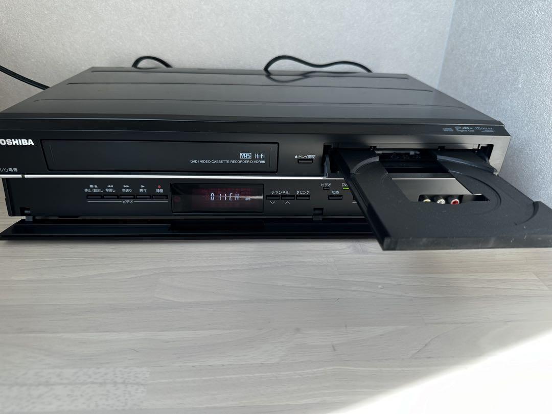 【リモコン付】TOSHIBA DVD/VHSレコーダー D-VDR9K 東芝