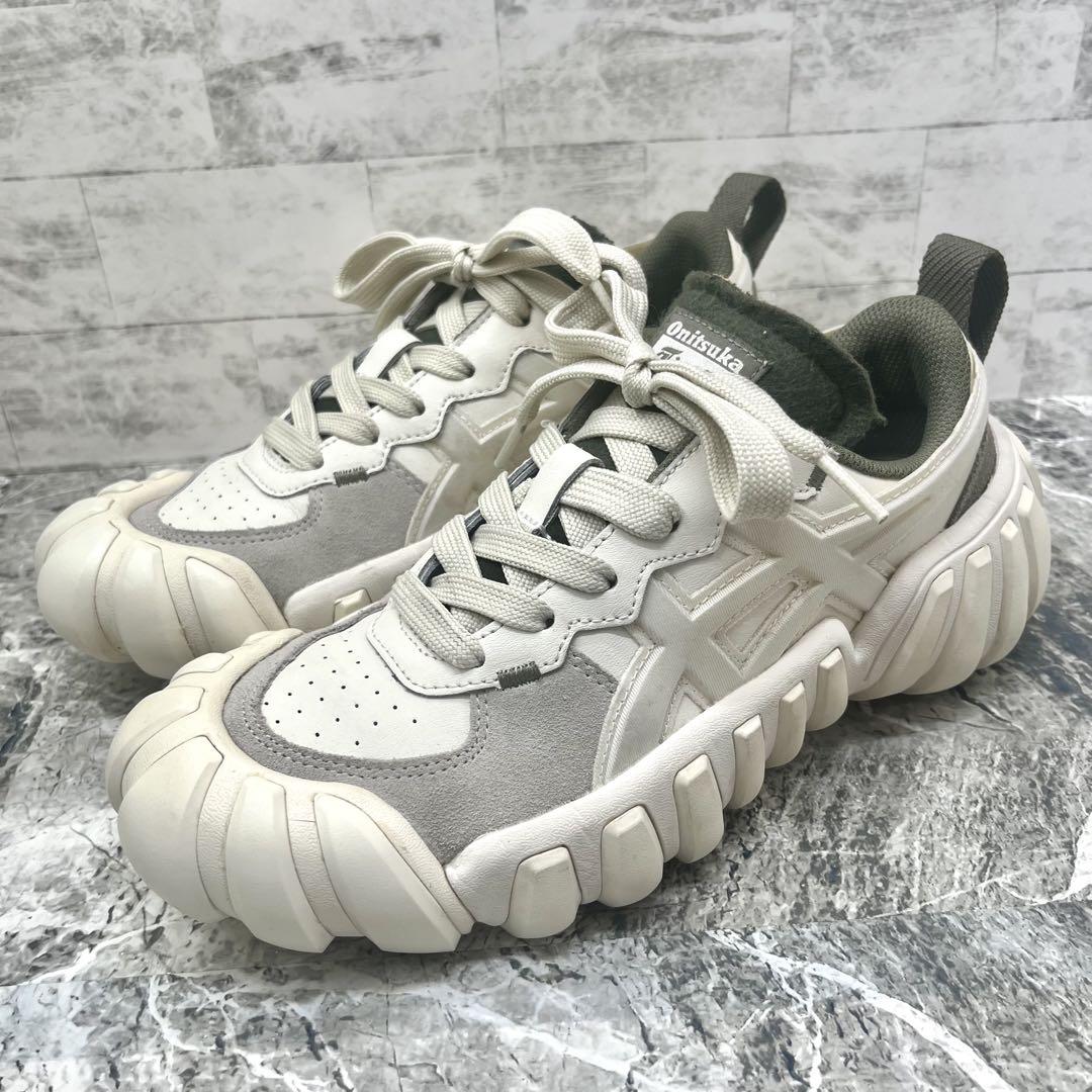美品✨ オニツカタイガー DENTIGRE LS スニーカー 厚底 白 24.5