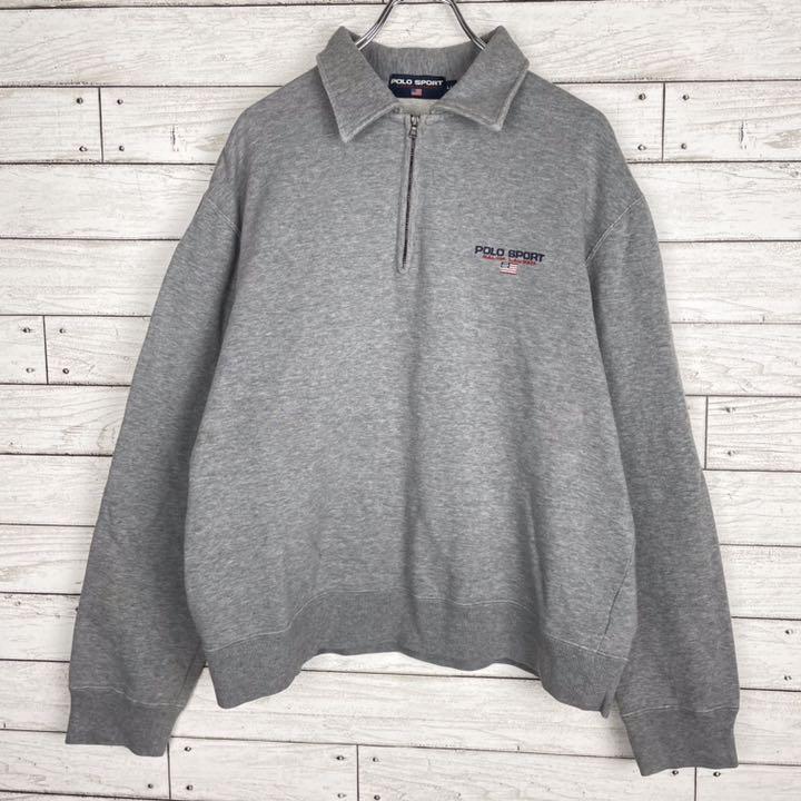 超激安新品 POLO Ralph Lauren ポロスポーツ ハーフジップ グレー AFPiN-m16711586101 セール人気SALE