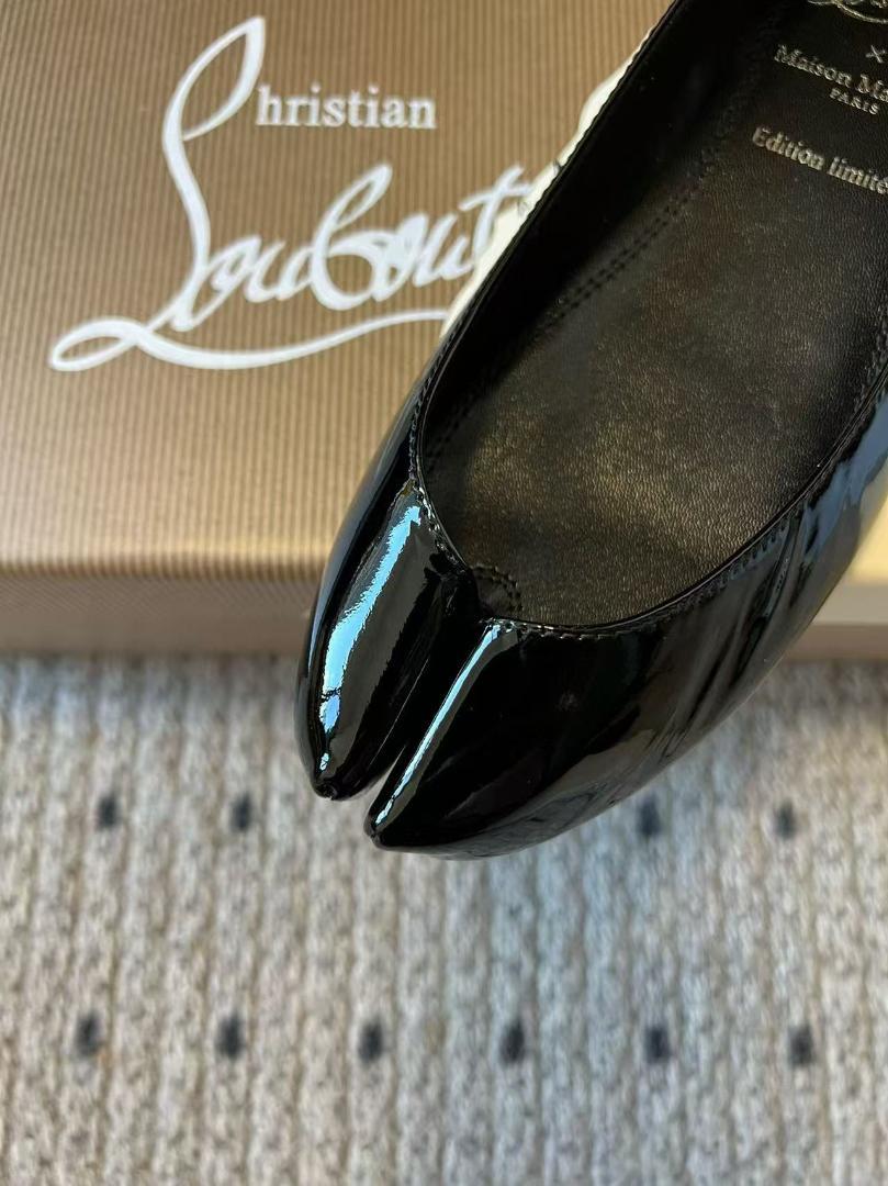 新しい季節 X Louboutin Christian mm6 メルカリ - バレエシューズ36 ブラック バレエ