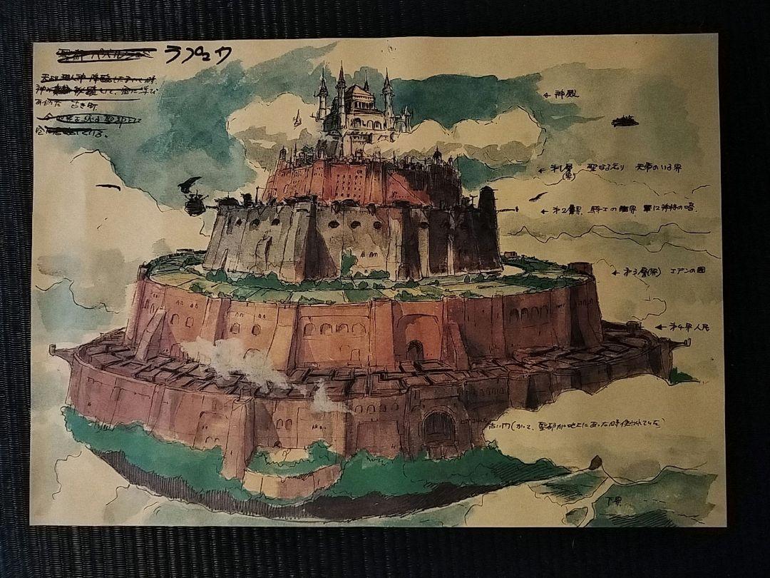 天空の城ラピュタ　レイアウト複製画
