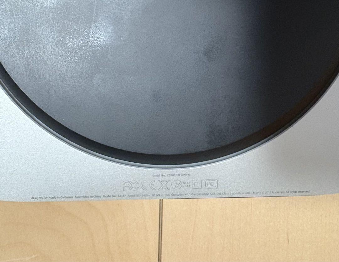 ミニPC Apple Mac mini 2012 intel CPU: i5-2.5Ghz