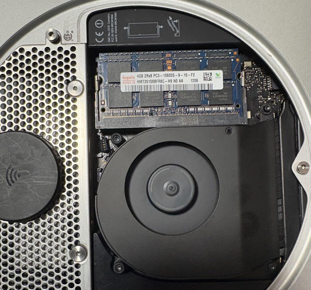 ミニPC Apple Mac mini 2012 intel CPU: i5-2.5Ghz