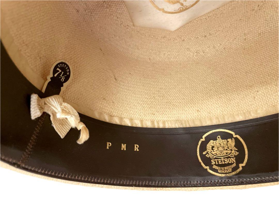 STETSON　60's ストローハット　7 3/8 パナマハット ビンテージ STETSON ステットソン パナマハット 高級 ストローハット 通気性