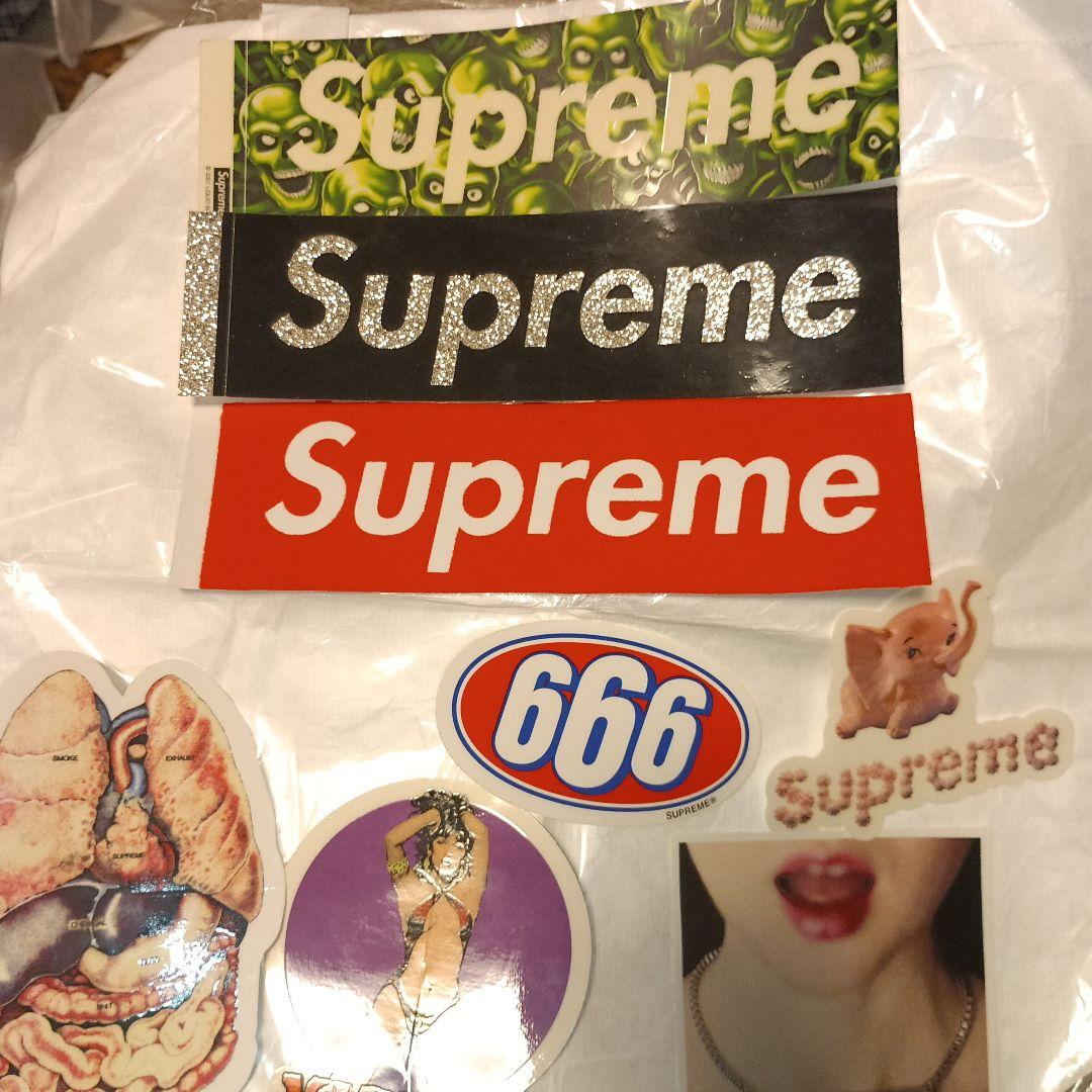 SUPREME ノベルティステッカー8枚 　紙製トートバック　シール