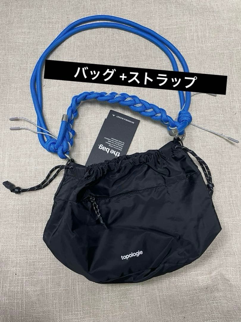 トポロジー ショルダーバッグ バケット型 ブラック·未使用