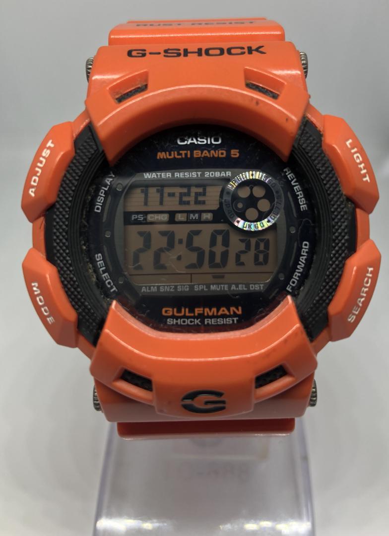 G-SHOCK GW-9100R ガルフマン レスキューオレンジ【中古品】