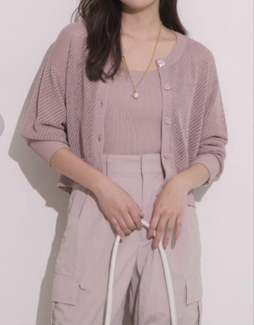 お値下げ⭐︎JUSGLITTY メッシュカーデアンサンブル