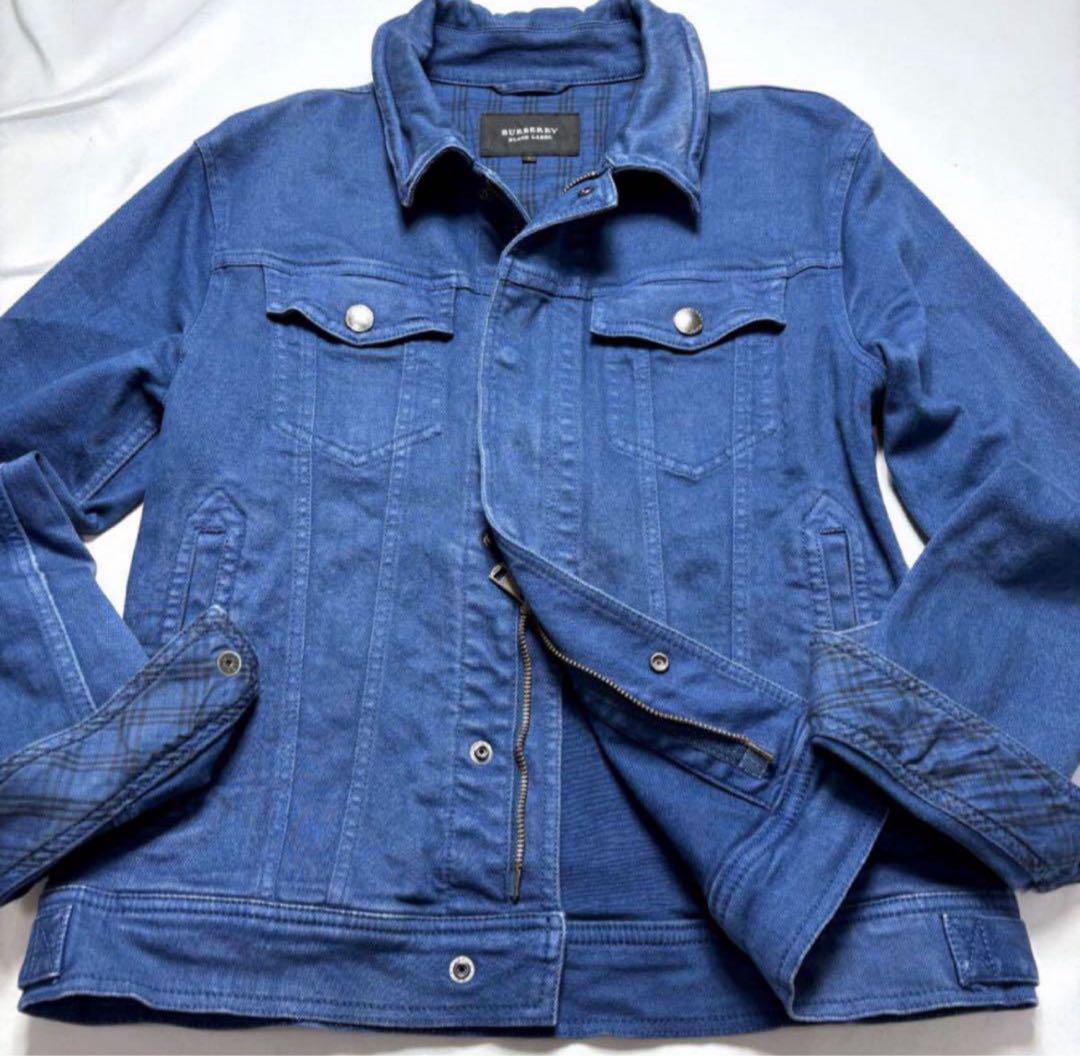 美品✨希少カラー バーバリーブラックレーベル デニムジャケット