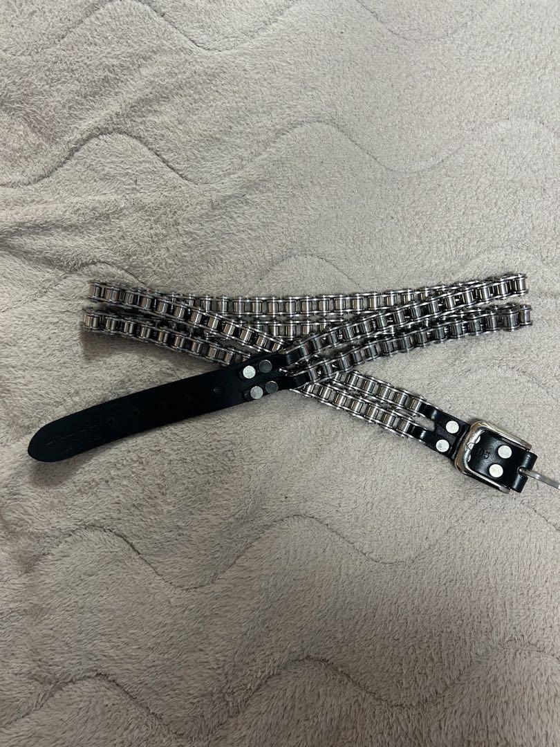 2011ss BALMAIN  bake chain belt black