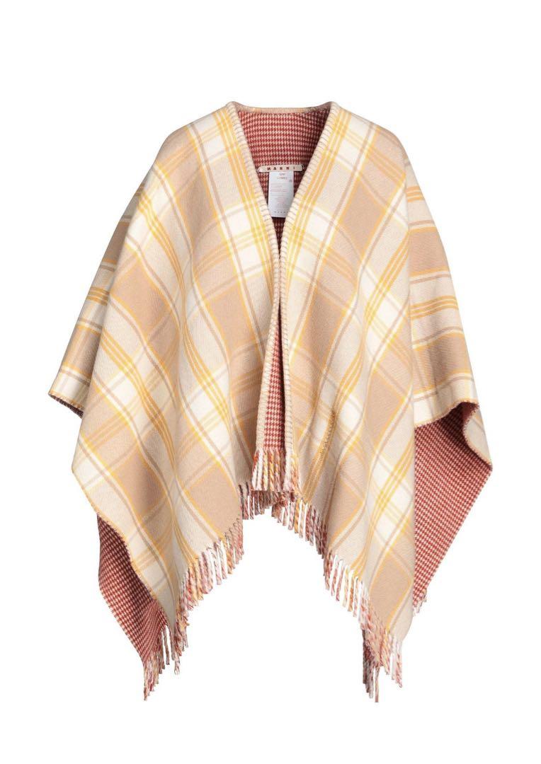 【レア品】【未使用】MARNI ポンチョ　サイズ:38 ブリックレッド レザー製 Trunkaroo トートミディアム