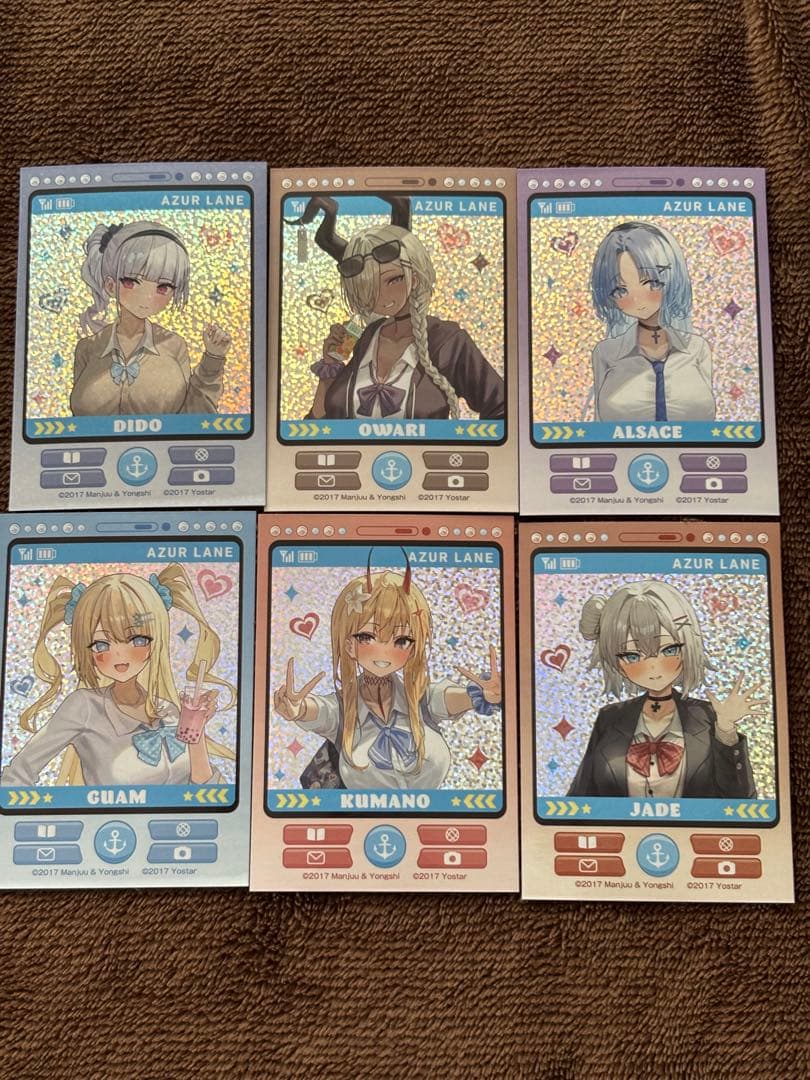 アズールレーン ドンキホーテ　ギャル　ステッカー　　　全6種コンプリートセット