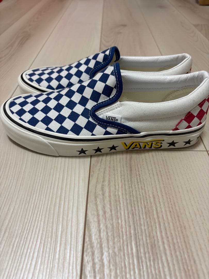 VANS チェック柄 スリッポン26.5cm VANS