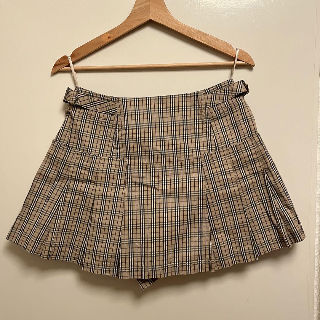Burberry Blue Label ノバチェック ミニプリーツスカート 36