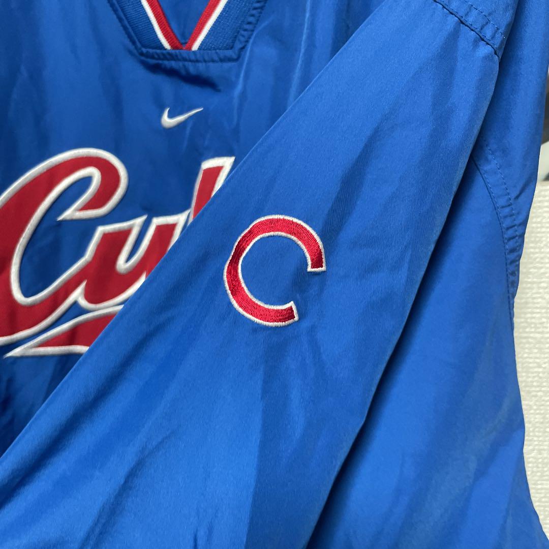 高品質 古着 90s NIKE CUBS シカゴ カブス ナイロン プルオーバー L 青 qJWVi-m16731525432 新品100%新品