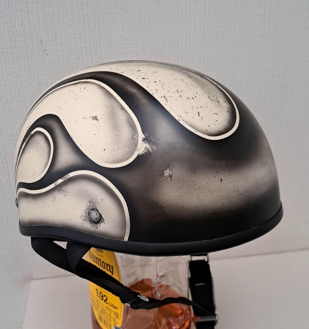 ハーフヘルメット　スキャロップフレイムペイント
