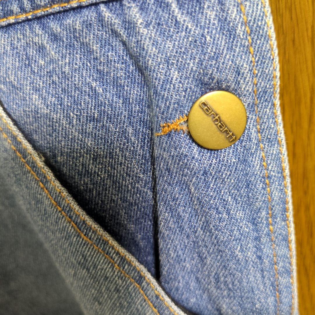 カーハート carhartt デニムオーバーオール　Ｌ