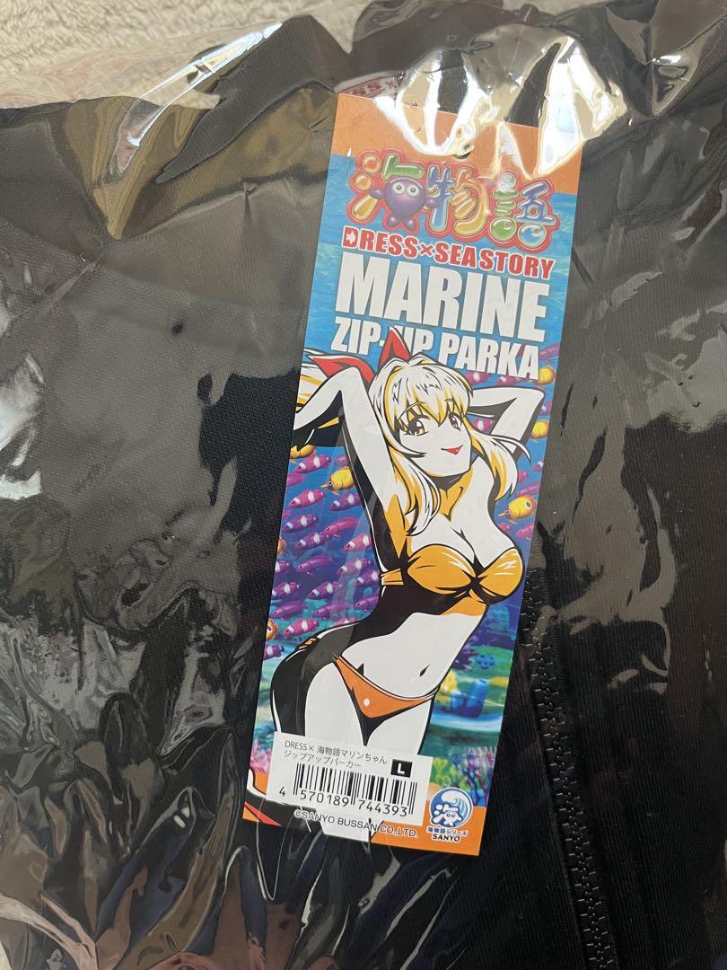 ドレスx海物語　コラボ　ジップアップパーカー　新品　L DRESS ブラック