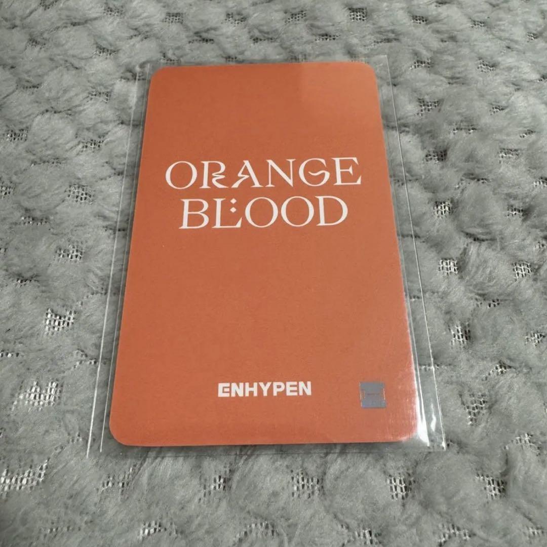 ENHYPEN ORANGE BLOOD 抽選イベントトレカ  ソヌ ENHYPEN ソヌ トレカ ORANGE BLOOD - メルカリ