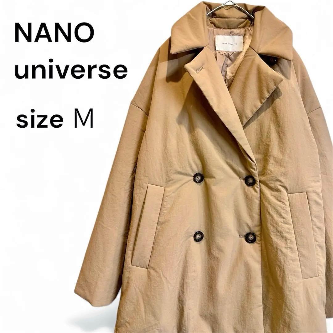 NANO universe ナノユニバース 中綿ミドル丈コートM・nano universe