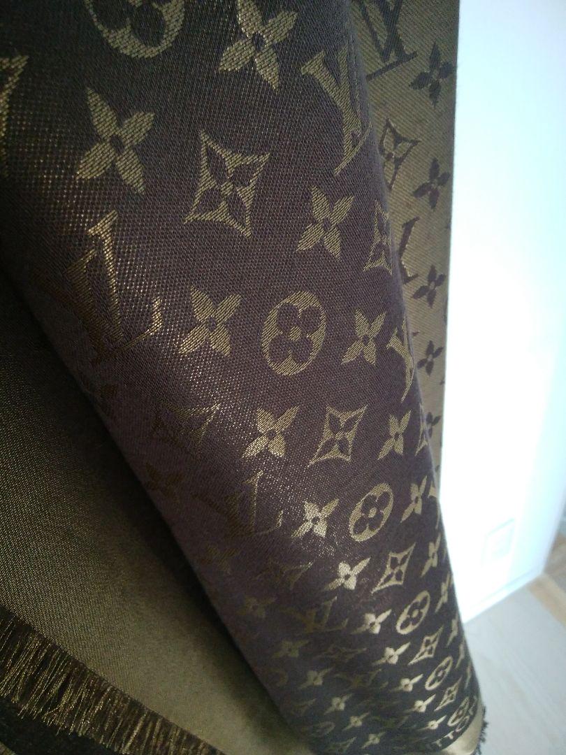 LOUIS VUITTON ショールモノグラム シャイン マロン LOUIS VUITTON ショールモノグラム シャイン マロン