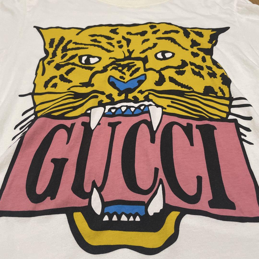 GUCCI　グッチ　虎　タイガー　ポロシャツ 　　Mサイズ 希少 GUCCI グッチ タイガー 虎 ポロシャツ ネイビー Mサイズ