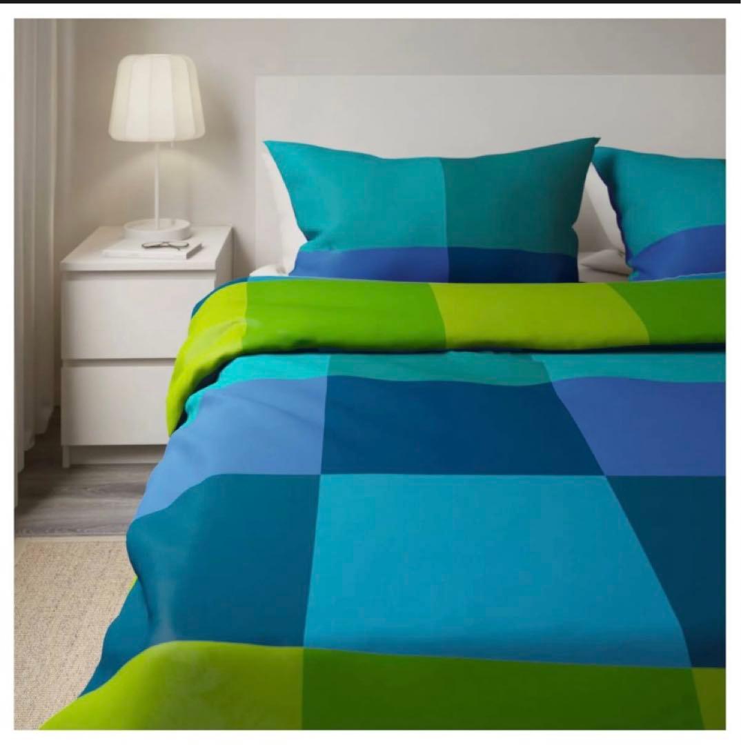 IKEA 布団カバー枕カバー　シングル2セット IKEA ドット柄、布団カバー＆枕カバー、シングル2セット IKEA - IKEA