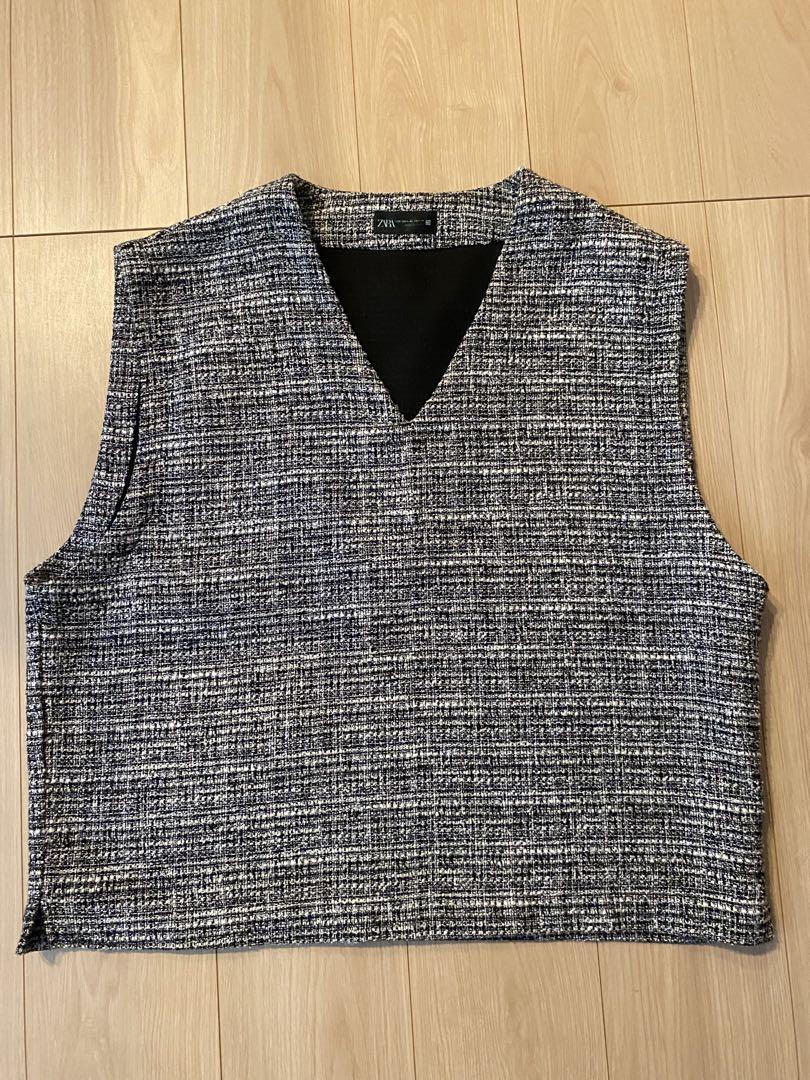 ZARA ツイードベスト