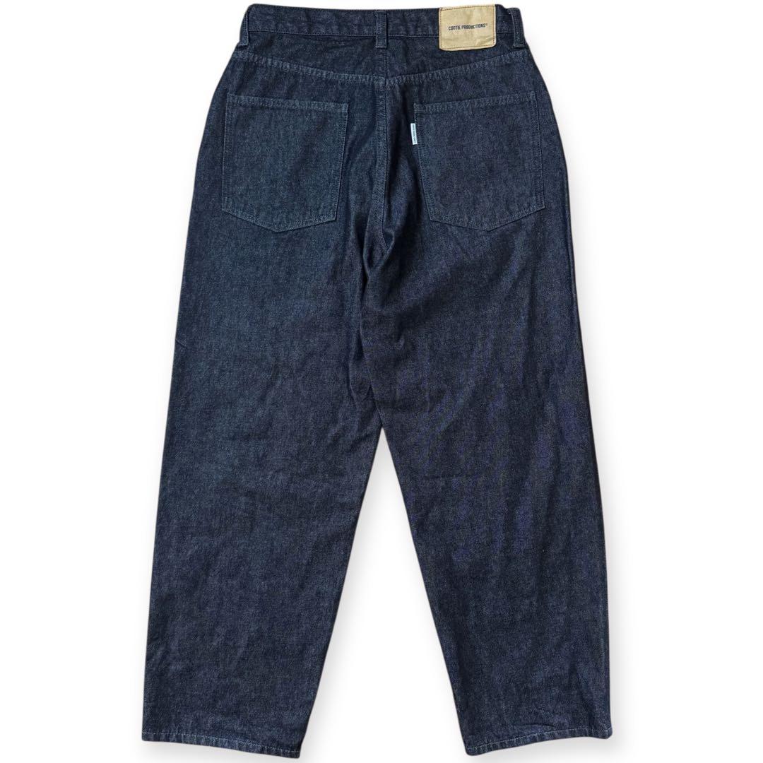美品 COOTIE 12.5oz 5ポケット バギー ブラックデニム Sサイズ
