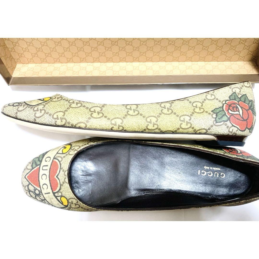 【未使用】訳あり GUCCI グッチGG柄 パンプス 39　希少！　匿名配送