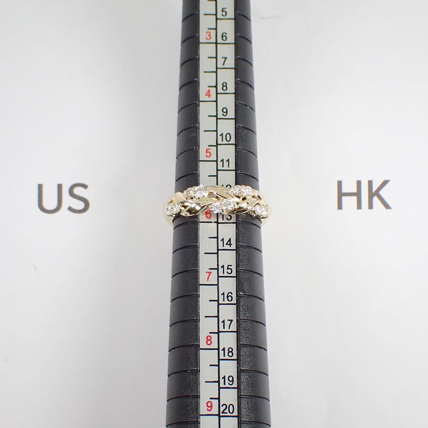 ニナリッチ K18YG ダイヤモンド リング 11.5号[g331-25］