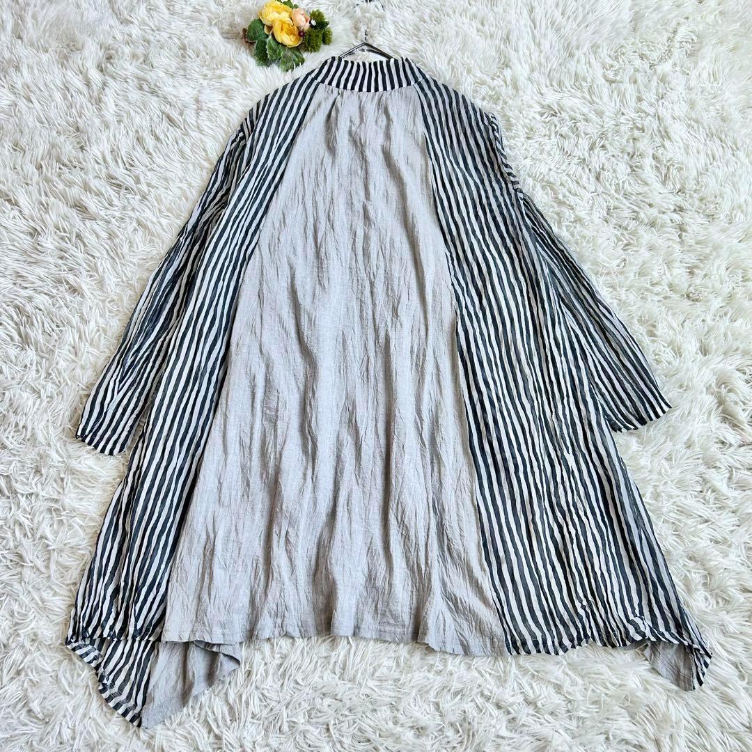  特価ブログのポータルサイト チュニック 慈雨 美品♡センソユニコ ワンピース 縮絨加工 2way トップス